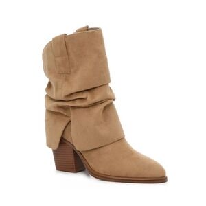 Marc Fisher Camel Slouchy Ankle Booties